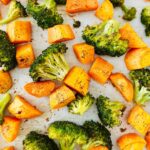 Roasted Sweet Potatoes & Broccoli